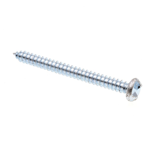 Prime-Line Sheet Metal Screw, One-Way, Round Head No. 10 X 2in Zinc Plated Steel 75PK 9027737 - main